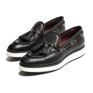 Rag & Bone McKenzie Tassel Loafer Platform Black 37.5